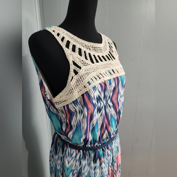 Lily Rose in Bloom‎ Multi Color Maxi Dress Size XL - Picture 3 of 7